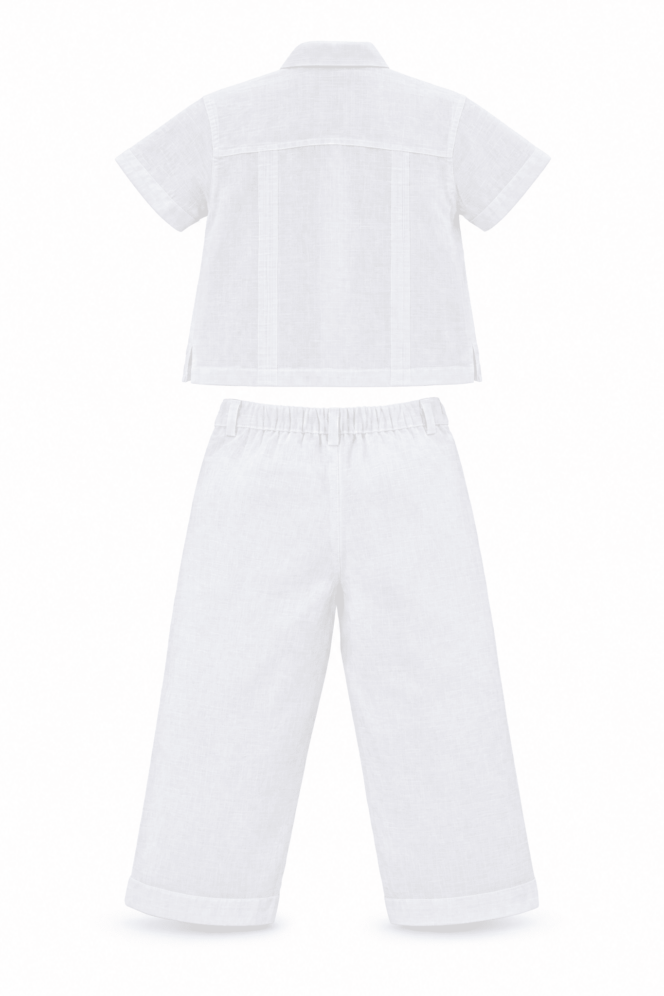 Conjunto de Guayabera 100% Lino para Bebés y Niños