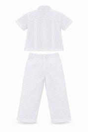 Conjunto de Guayabera 100% Lino para Bebés y Niños