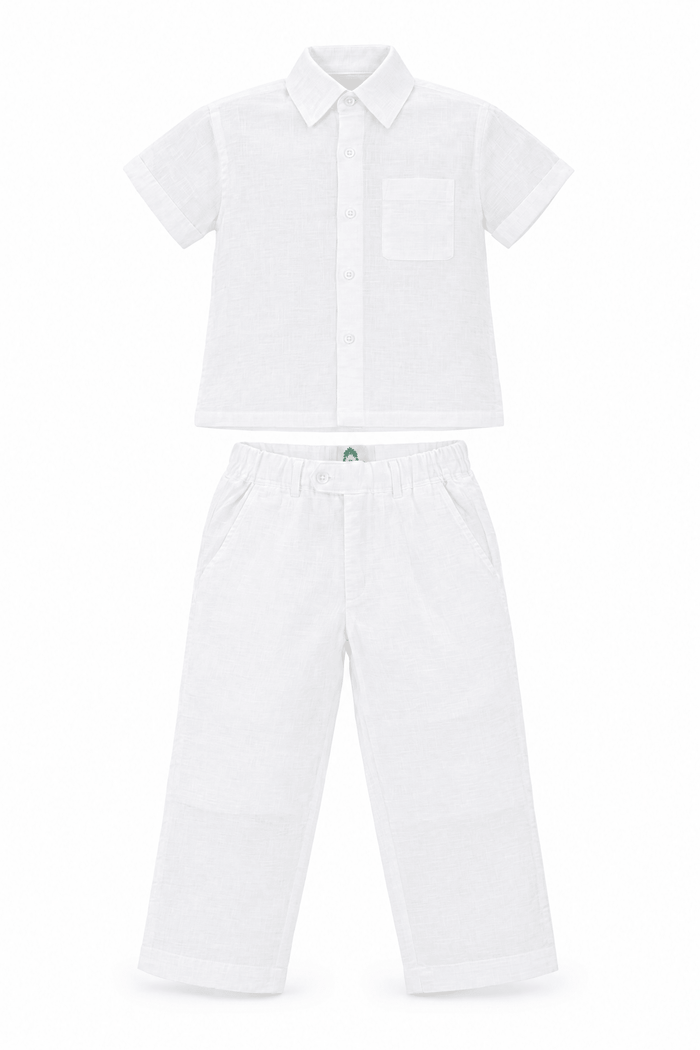 100% Linen Infant Children &amp; Boys Set