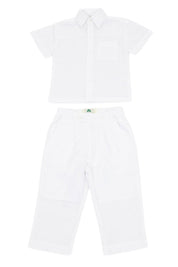 100% Linen Infant Children and Boys Linen Set