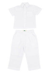 100% Linen Infant Children and Boys Linen Set
