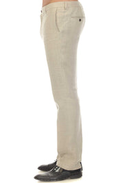 Men's Modern Fit Casual Resort Wear 100% Natural Linen Flat front Dress Pants