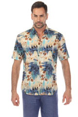 Men’s Champ-Blue 4-Way Stretch Short Sleeve Shirt