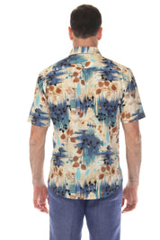 Men’s Champ-Blue 4-Way Stretch Short Sleeve Shirt