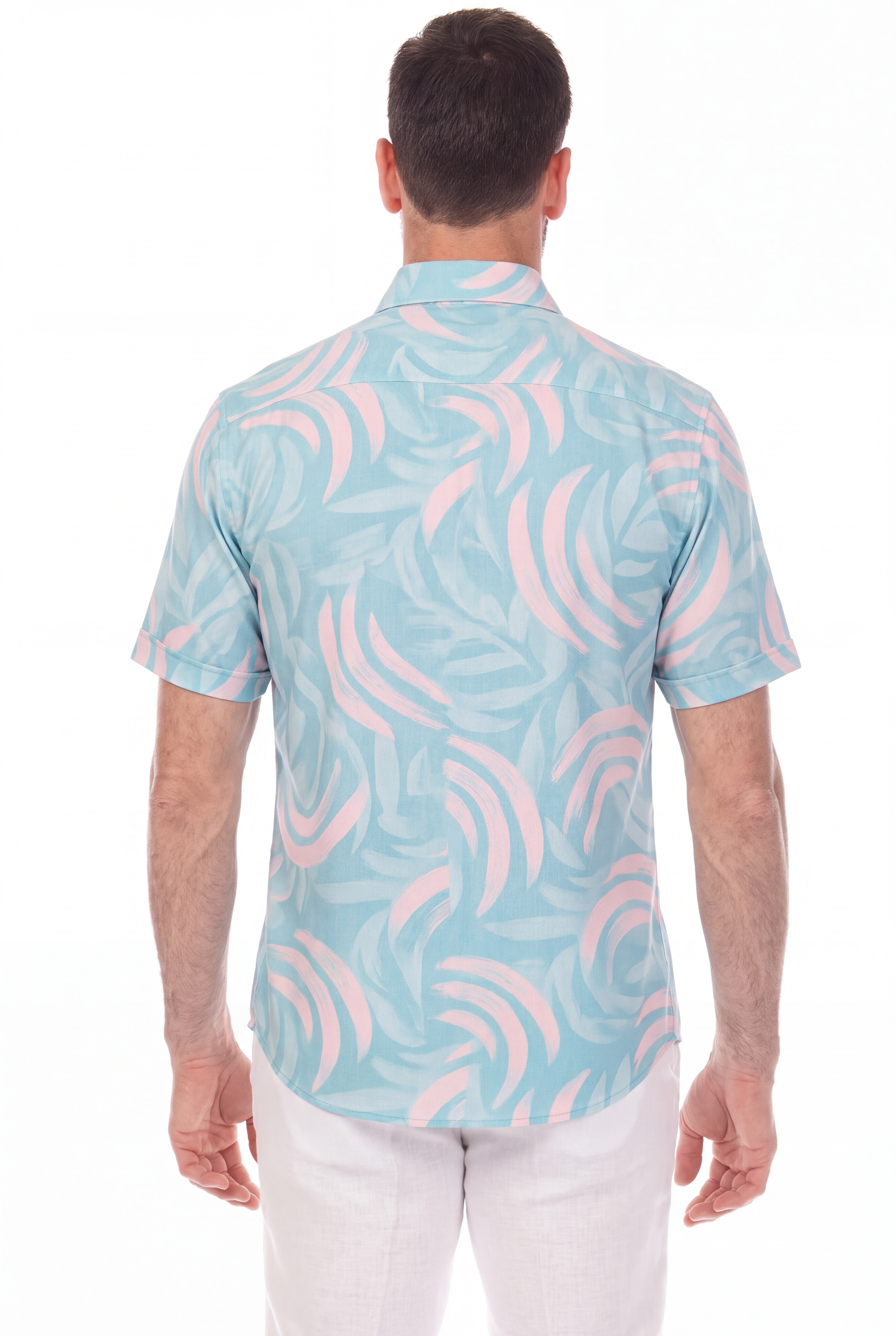 Aqua 4-Way Stretch Short Sleeve Shirt