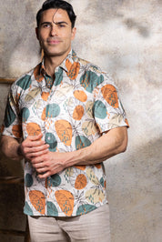 Men’s Hunter Green 4-Way Stretch Short Sleeve Shirt