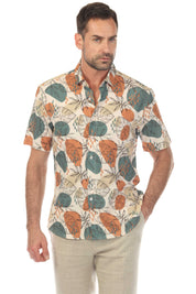 Men’s Hunter Green 4-Way Stretch Short Sleeve Shirt