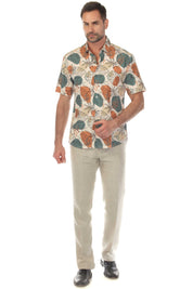 Men’s Hunter Green 4-Way Stretch Short Sleeve Shirt