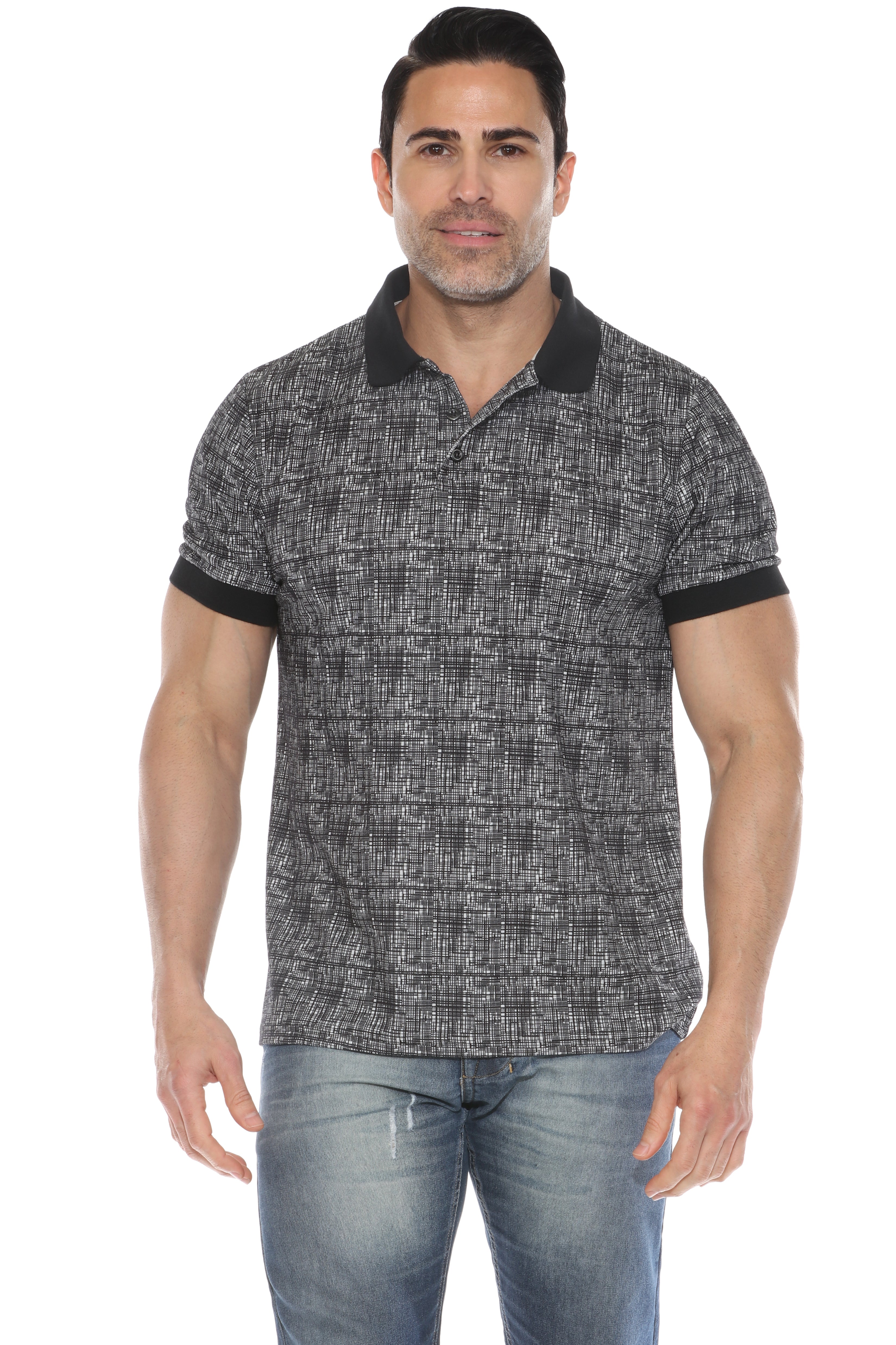 Polo informal con textura y estilo