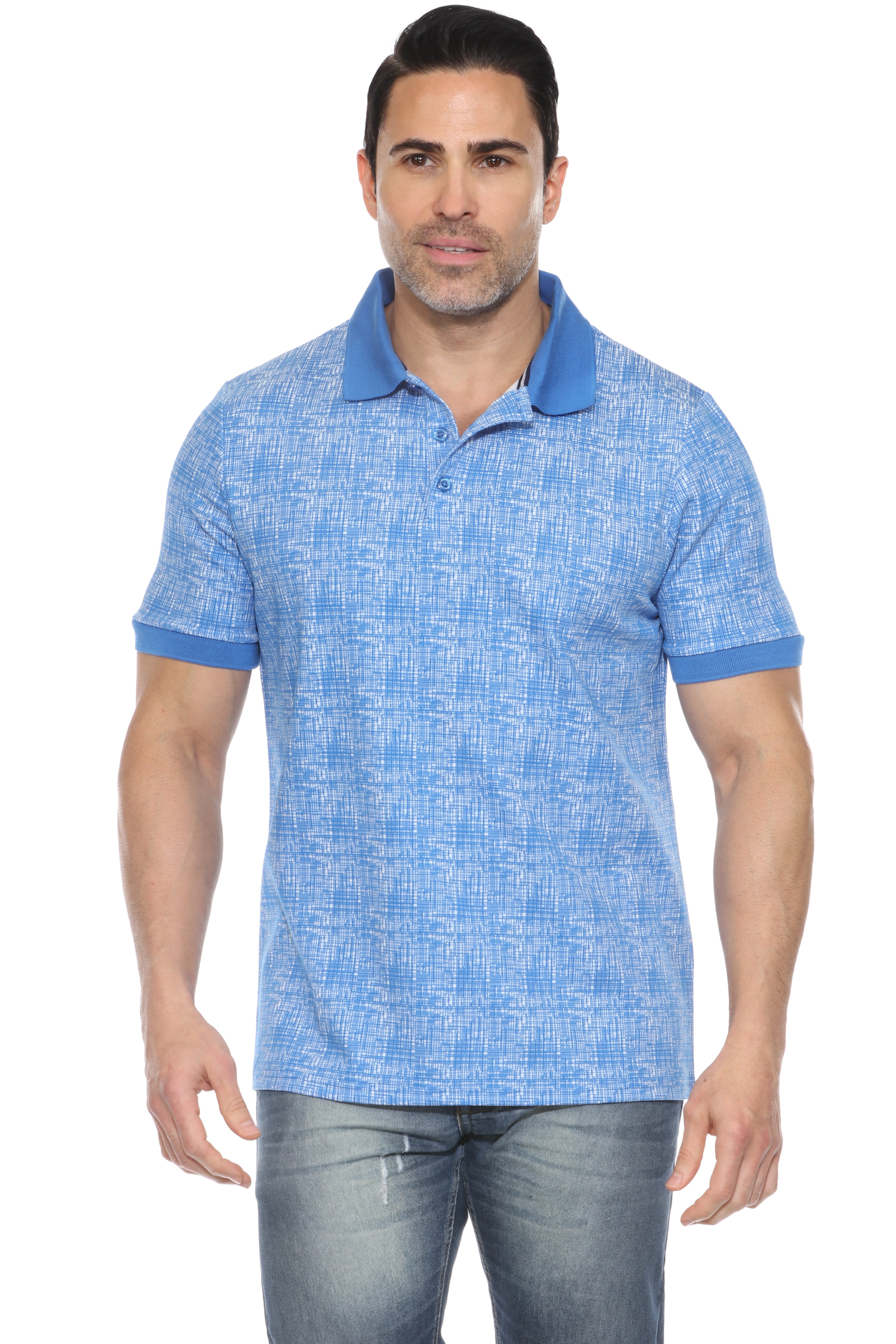 Polo informal con textura y estilo