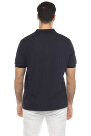 Mojito Mens Premium Stylish Polo Shirt with Modern Textured Cable Knit Pattern