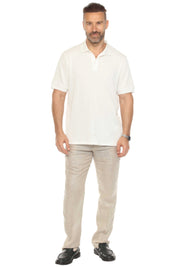 Mojito Mens Premium Stylish Polo Shirt with Modern Textured Cable Knit Pattern