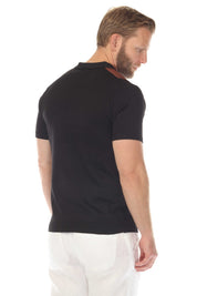 Polo informal con estampado de rayas texturizadas y elegante