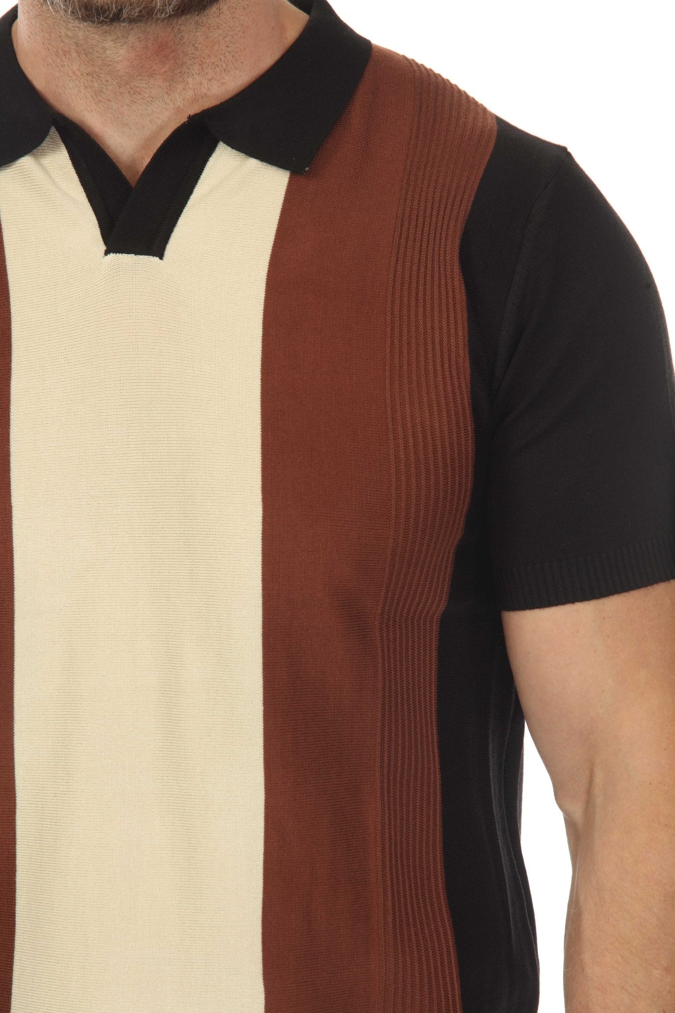 Mojito Mens Stylish Premium Knit Textured Polo Shirt with Color