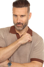 Mojito Stylish Premium Knit Polo Shirt with Contrast Color Combination