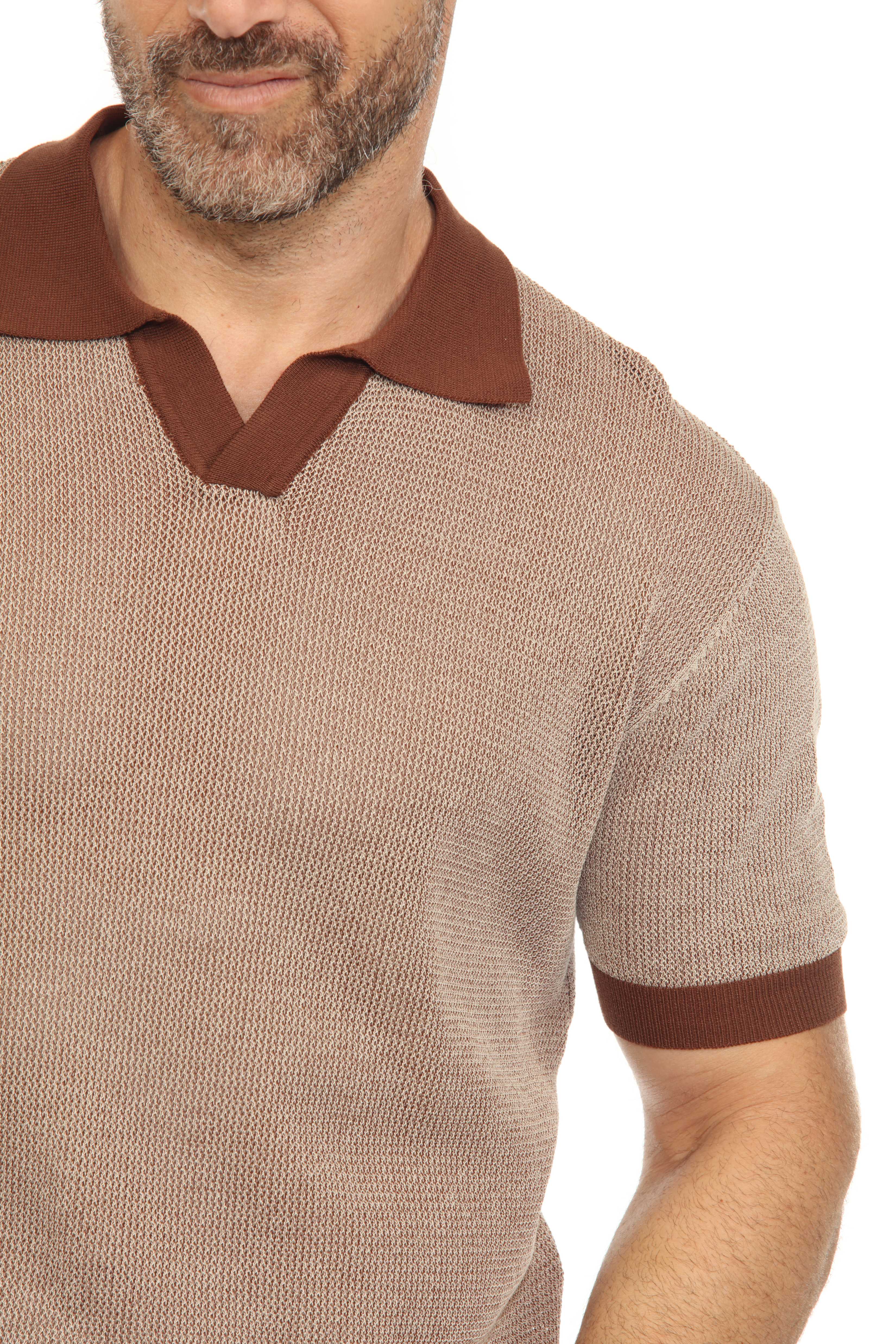 Mojito Stylish Premium Knit Polo Shirt with Contrast Color Combination