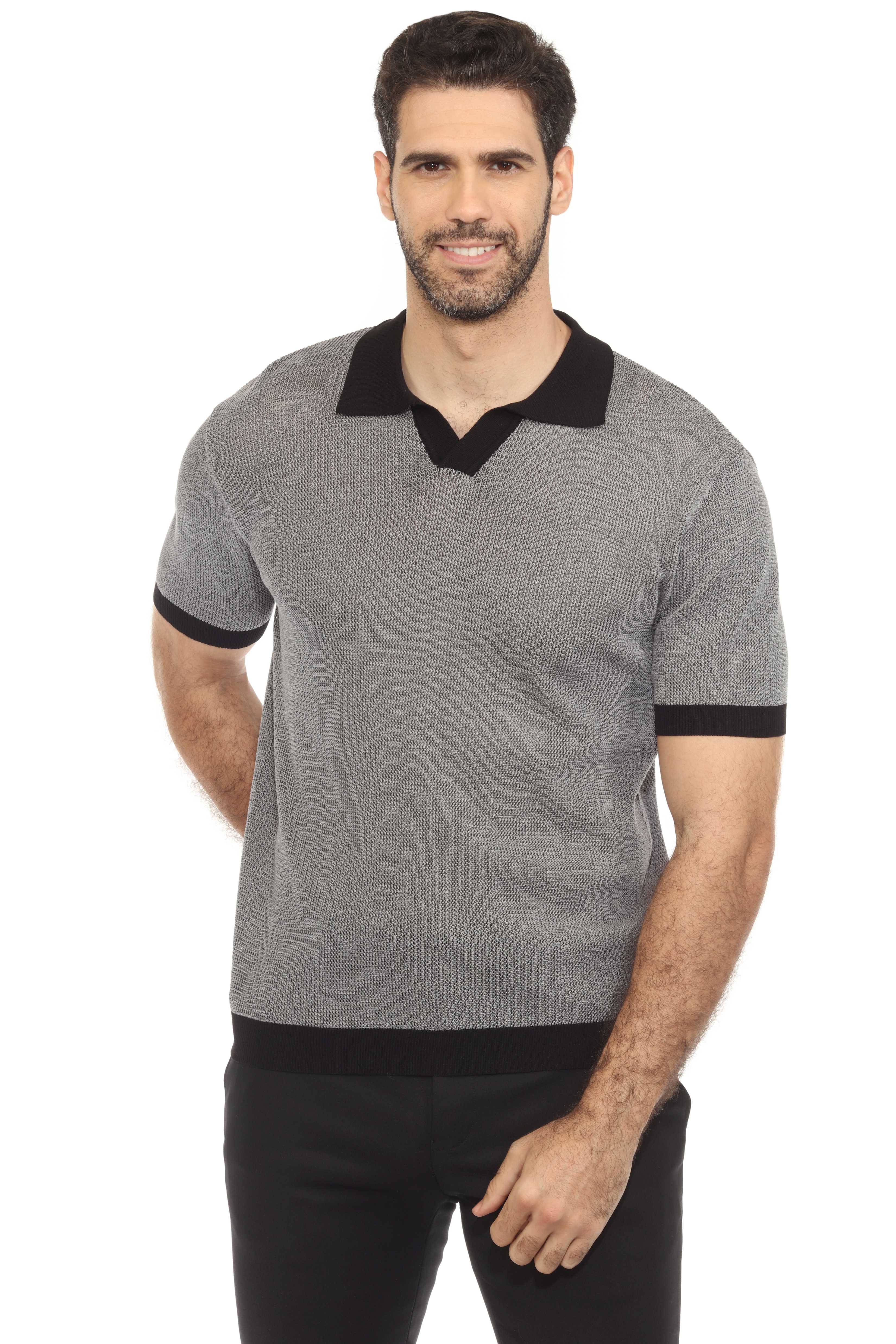 Mojito Stylish Premium Knit Polo Shirt with Contrast Color Combination