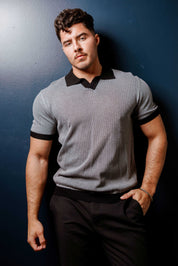 Mojito Stylish Premium Knit Polo Shirt with Contrast Color Combination