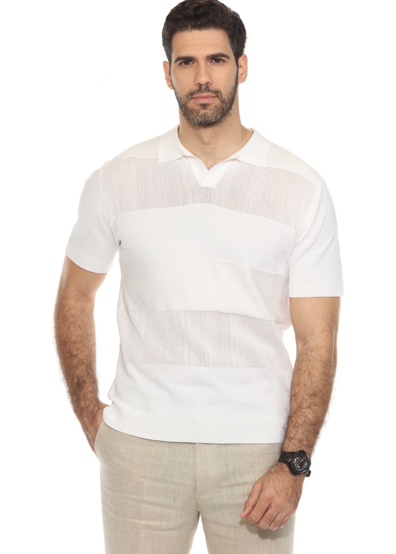 Men's Stylish Premium Knit Polo Shirt