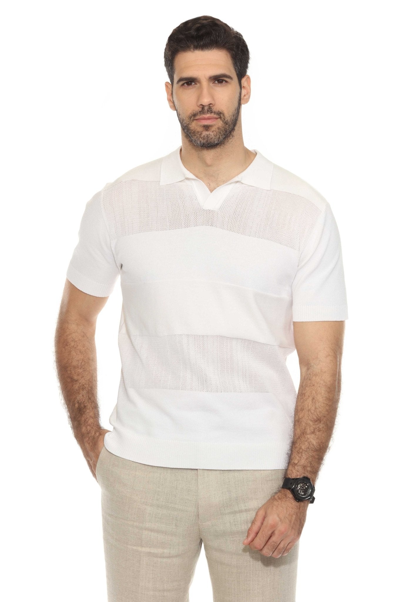 Men's Stylish Premium Knit Polo Shirt