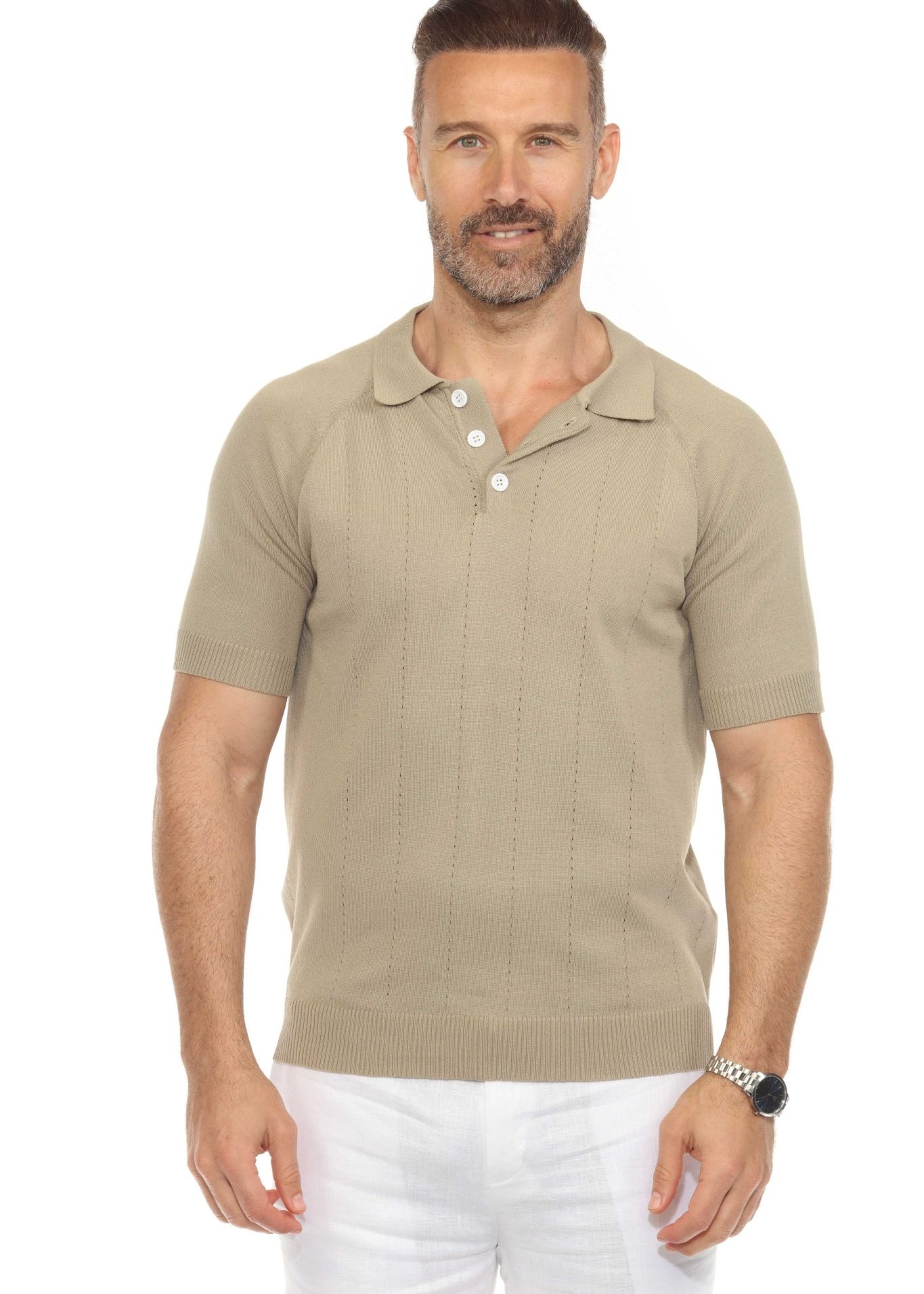 Men's Stylish Premium Knit Polo Shirt
