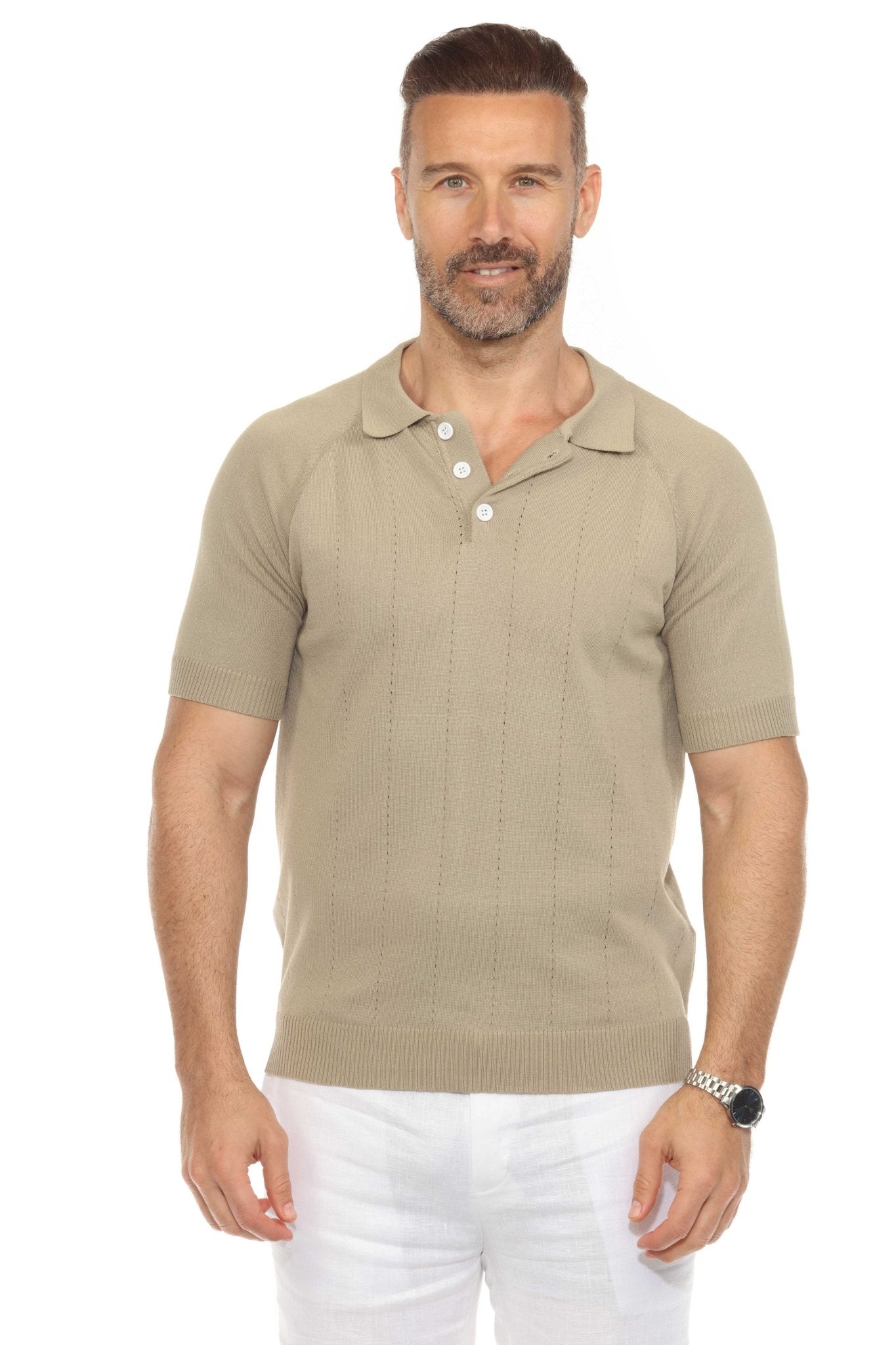 Men's Stylish Premium Knit Polo Shirt