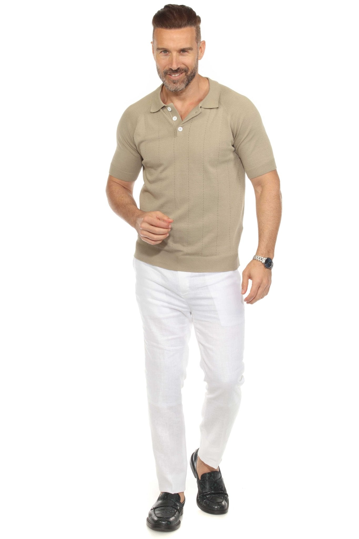 Men's Stylish Premium Knit Polo Shirt