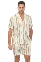 Button-Down Knit Cabana Set