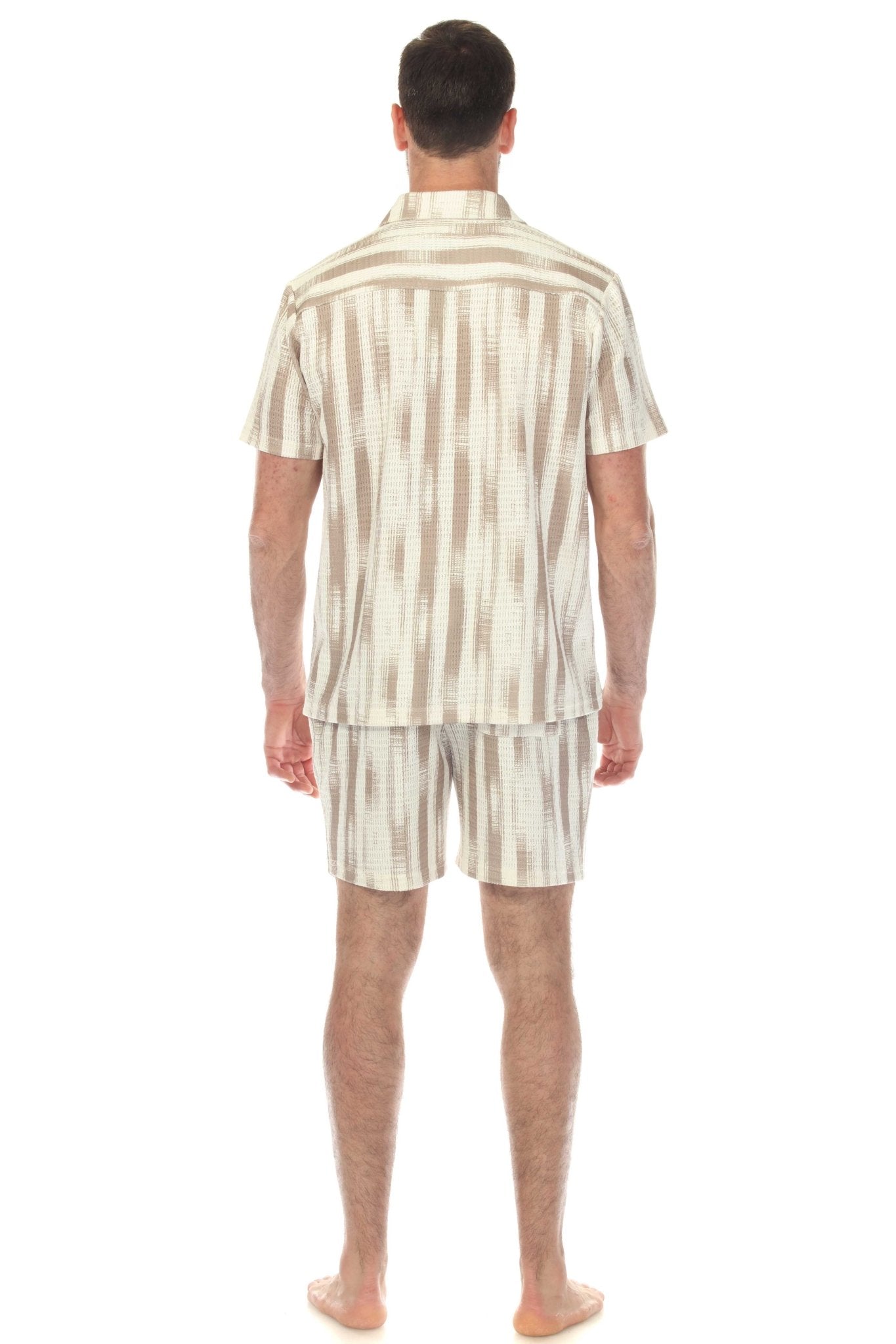 Button-Down Knit Cabana Set