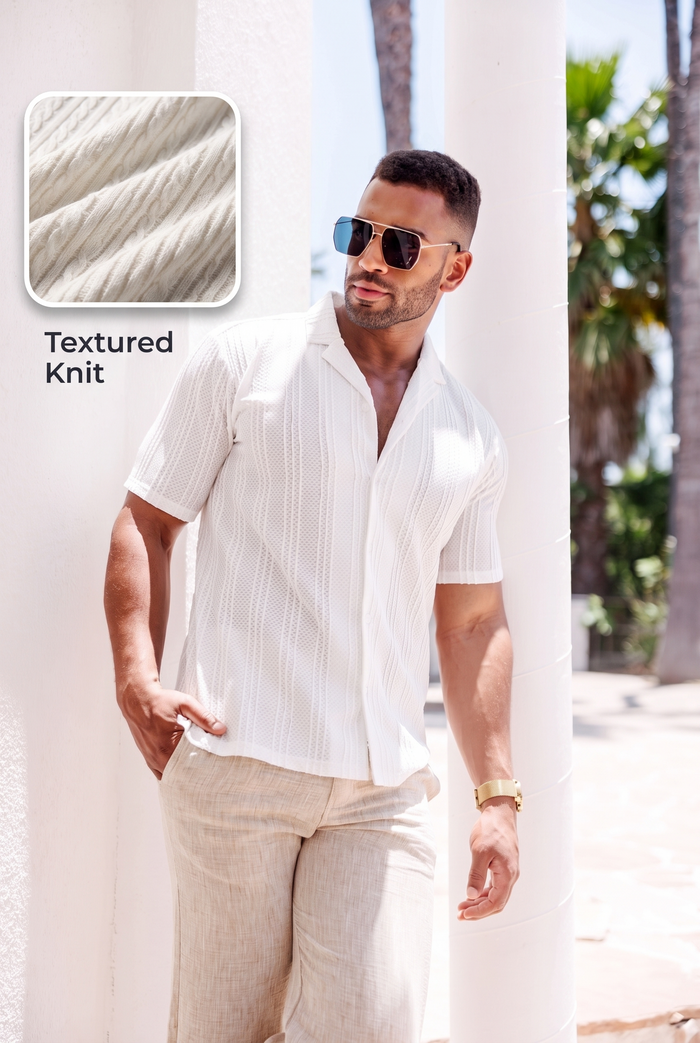 Stylish Camp Collar Button Down Shirt