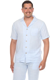 Men's Beach Resort Wear Camp Collar Shirt and Pant Lounge Set