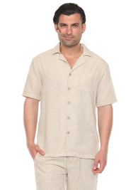 Men's Beach Resort Wear Camp Collar Shirt and Pant Lounge Set