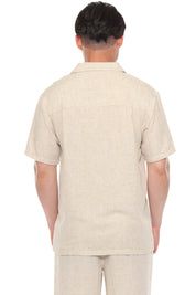 Men's Beach Resort Wear Camp Collar Shirt and Pant Lounge Set