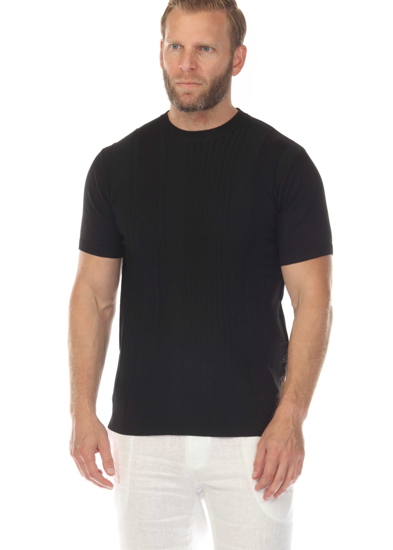 Men's Stylish Premium Knit Textured T-Shirt