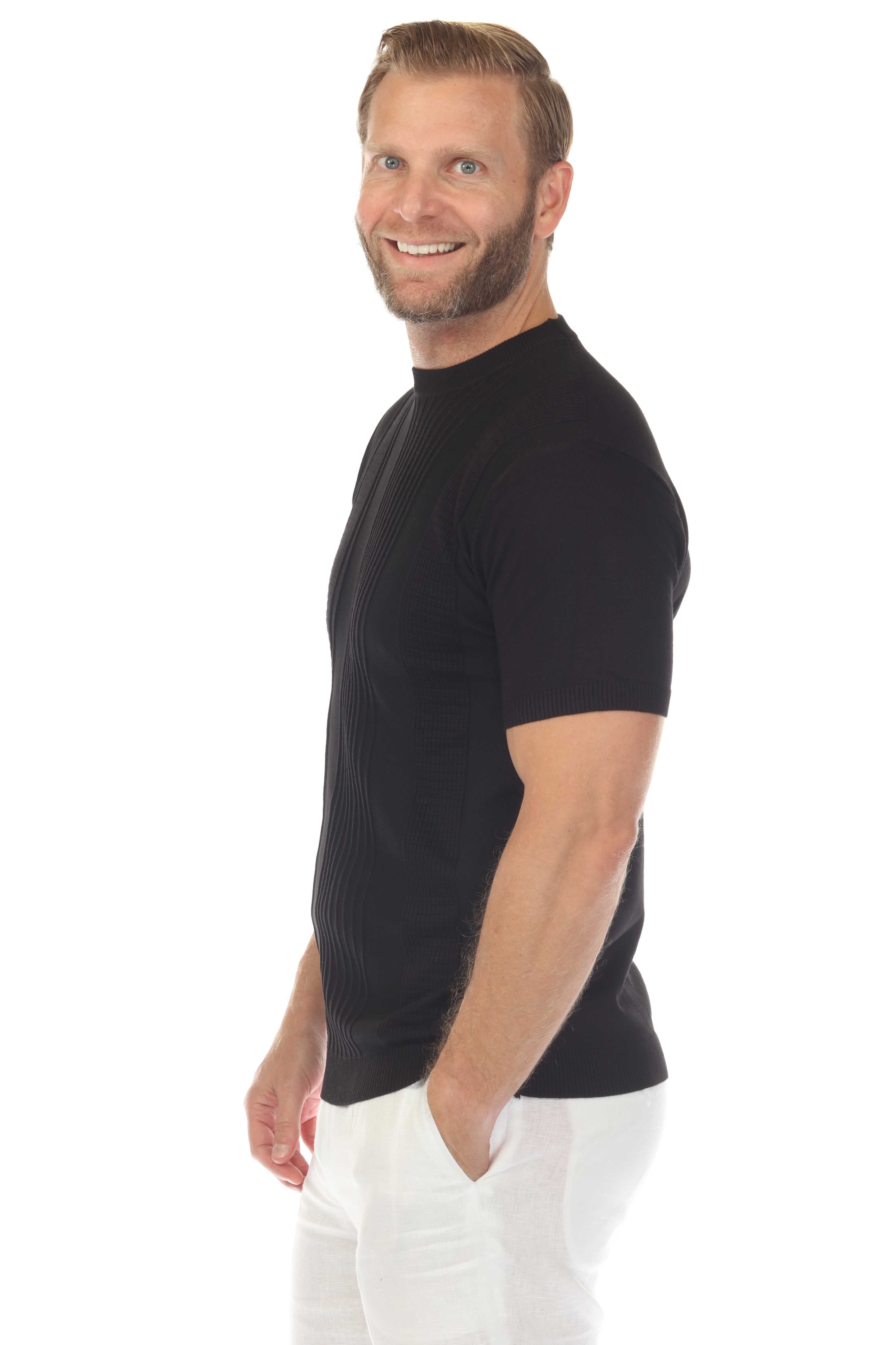 Men's Stylish Premium Knit Textured T-Shirt