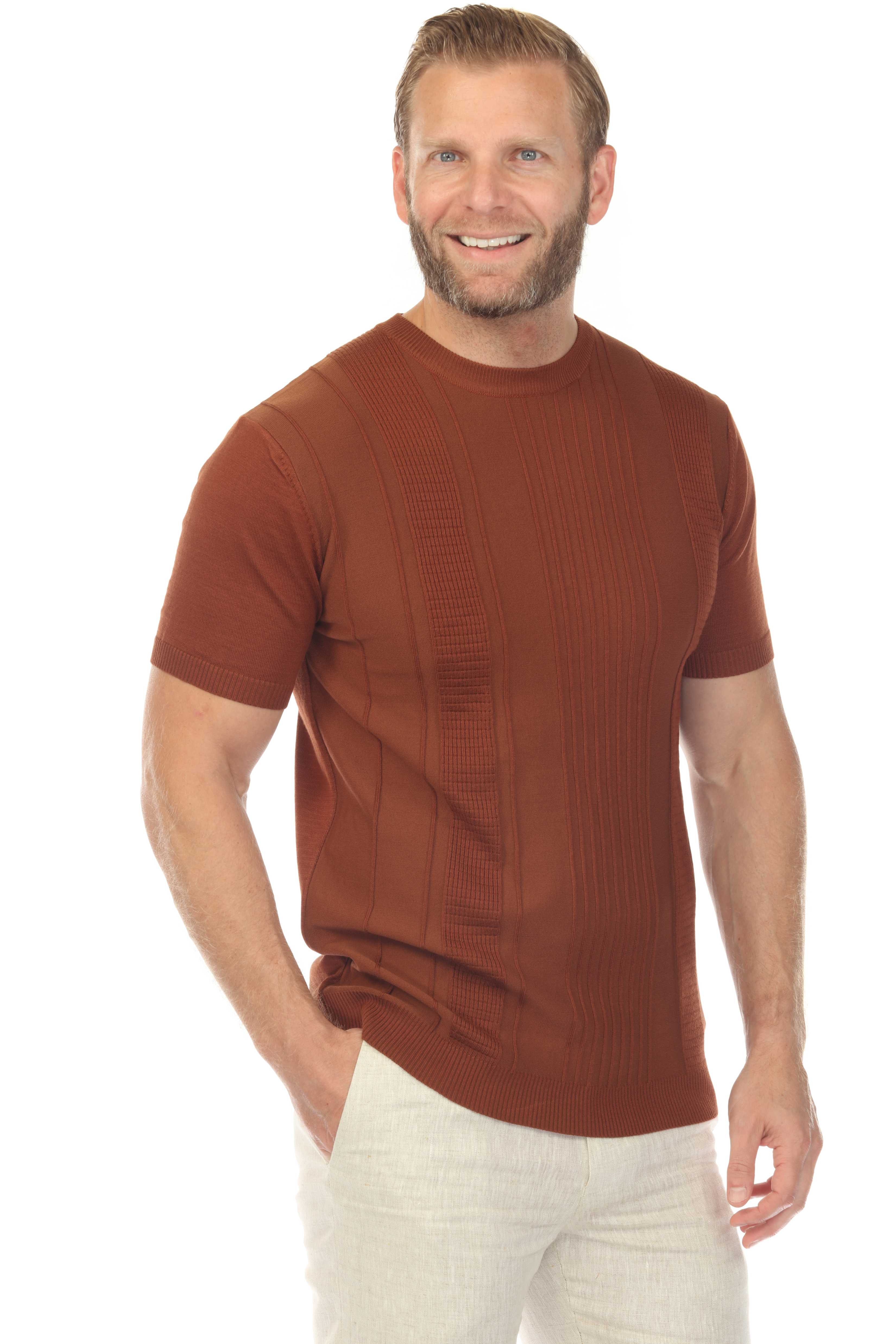 Men's Stylish Premium Knit Textured T-Shirt