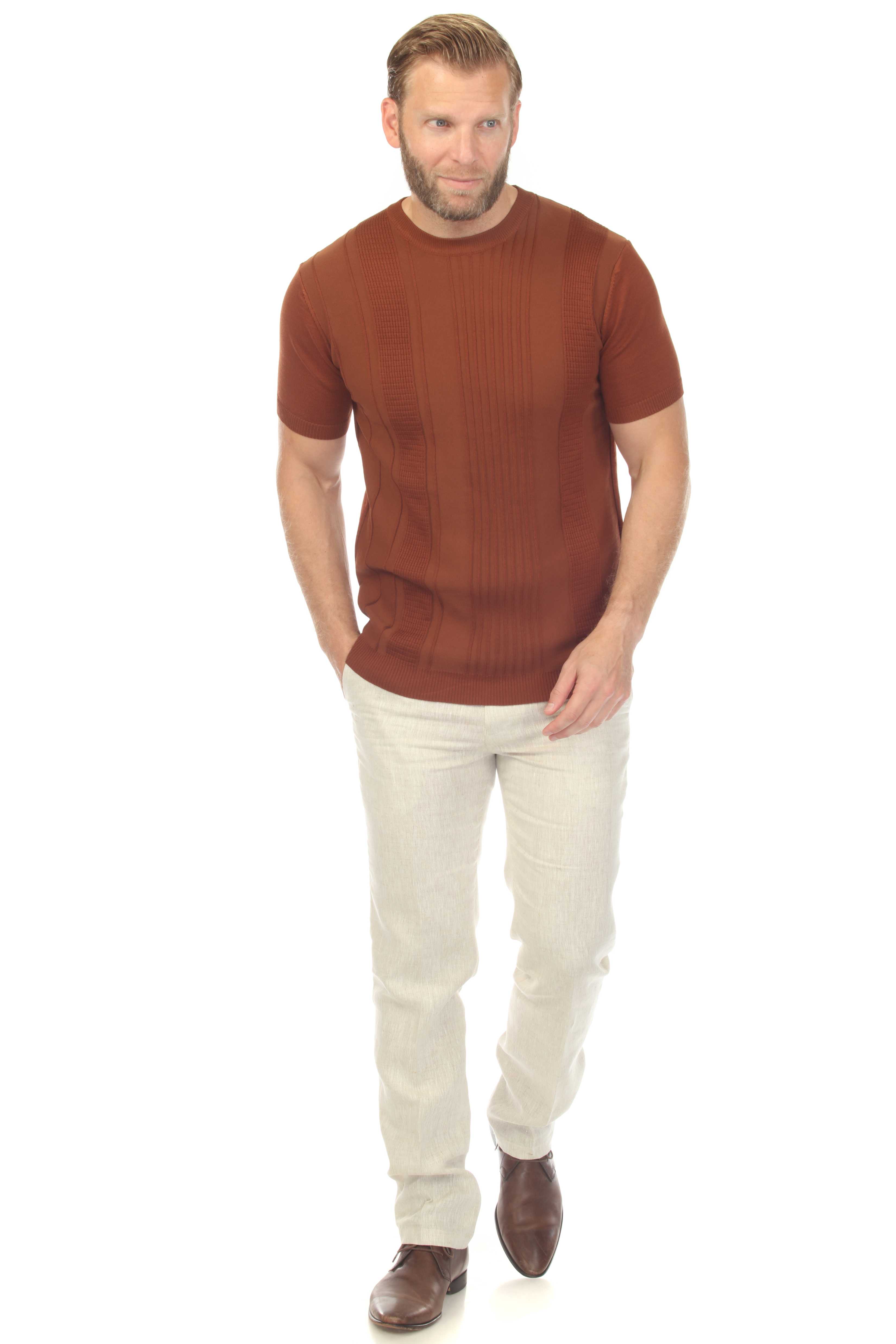Men's Stylish Premium Knit Textured T-Shirt