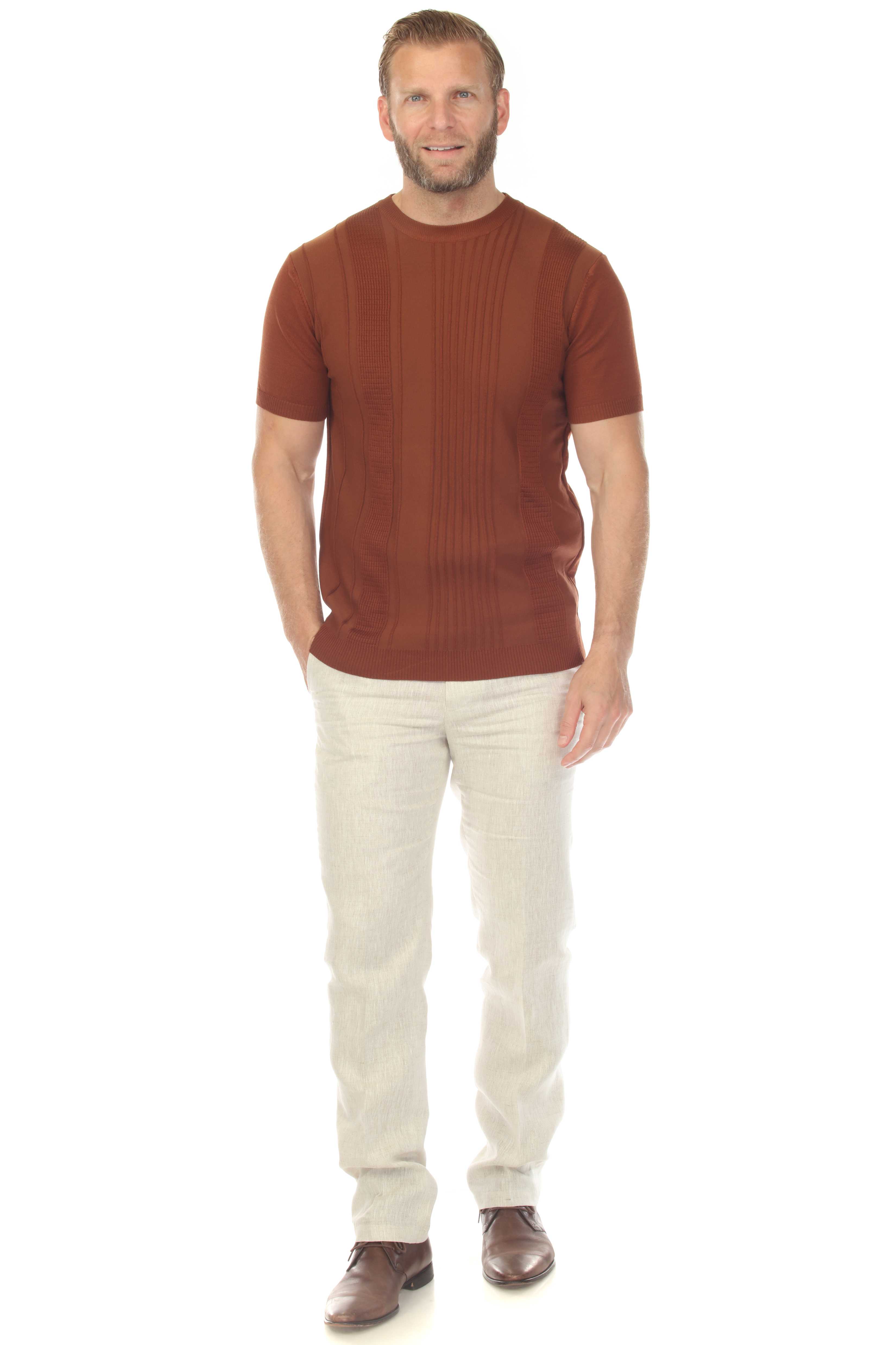 Men's Stylish Premium Knit Textured T-Shirt