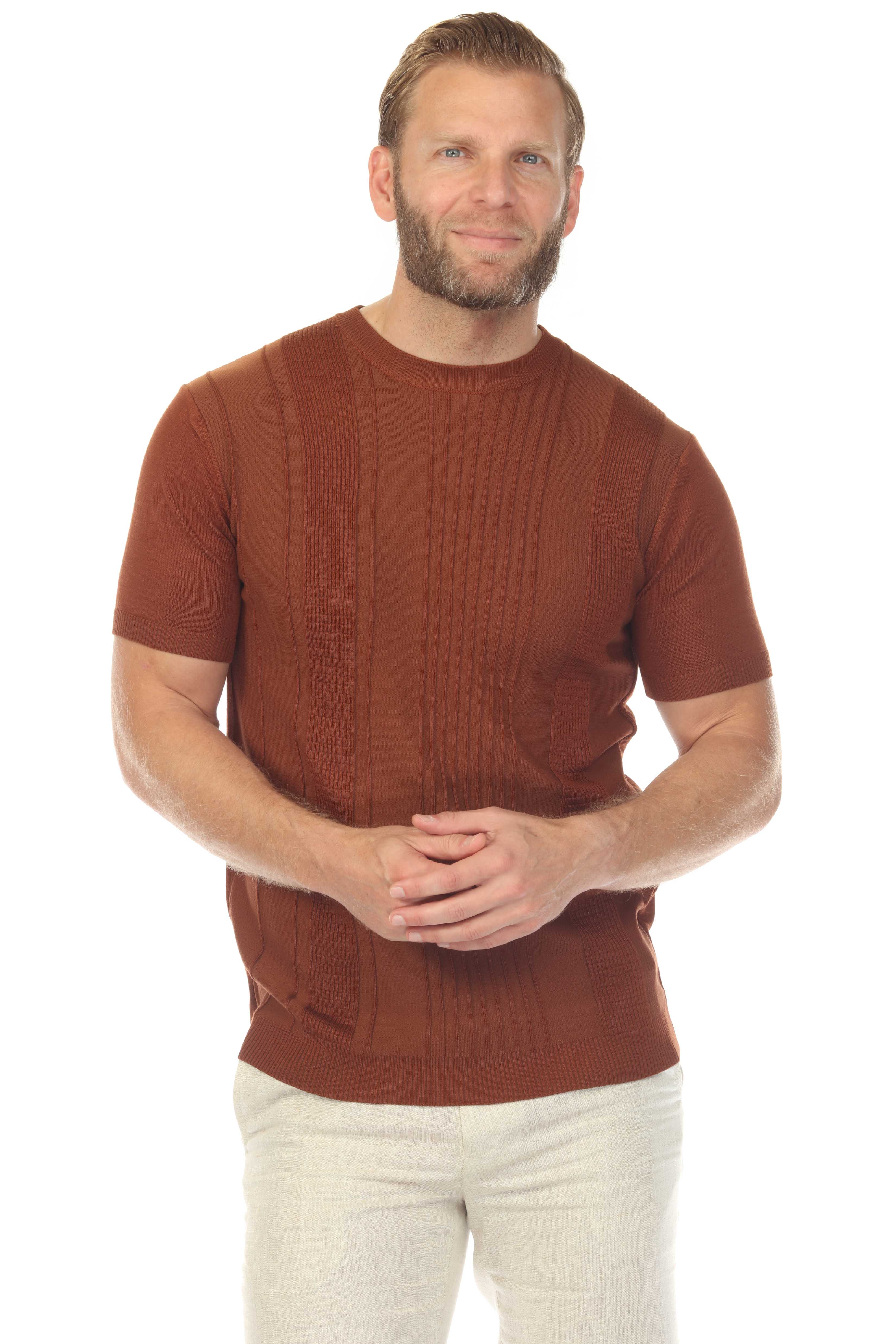 Men's Stylish Premium Knit Textured T-Shirt