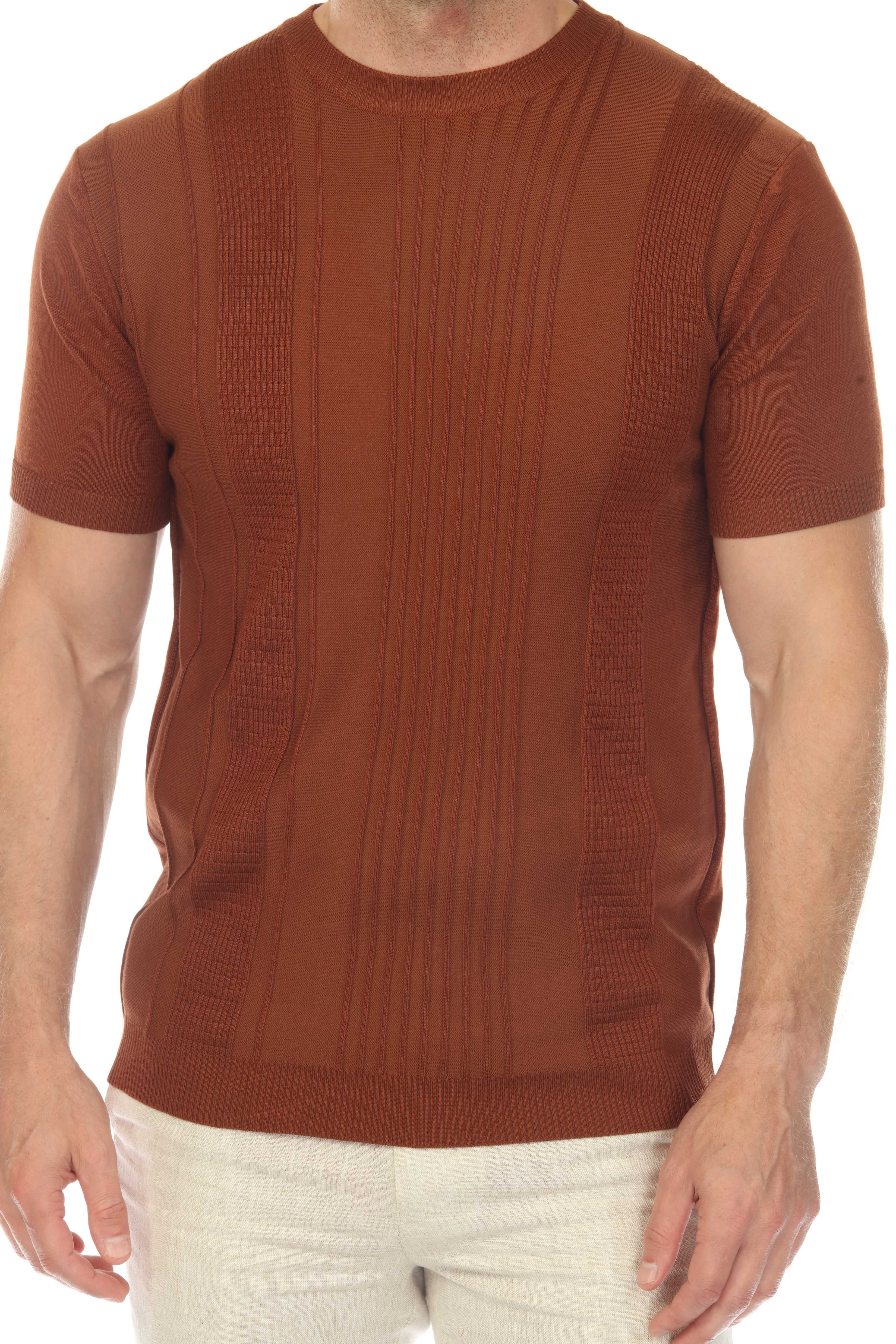 Men's Stylish Premium Knit Textured T-Shirt