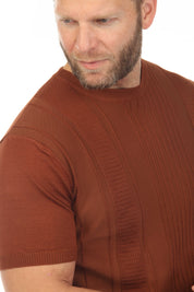 Men's Stylish Premium Knit Textured T-Shirt