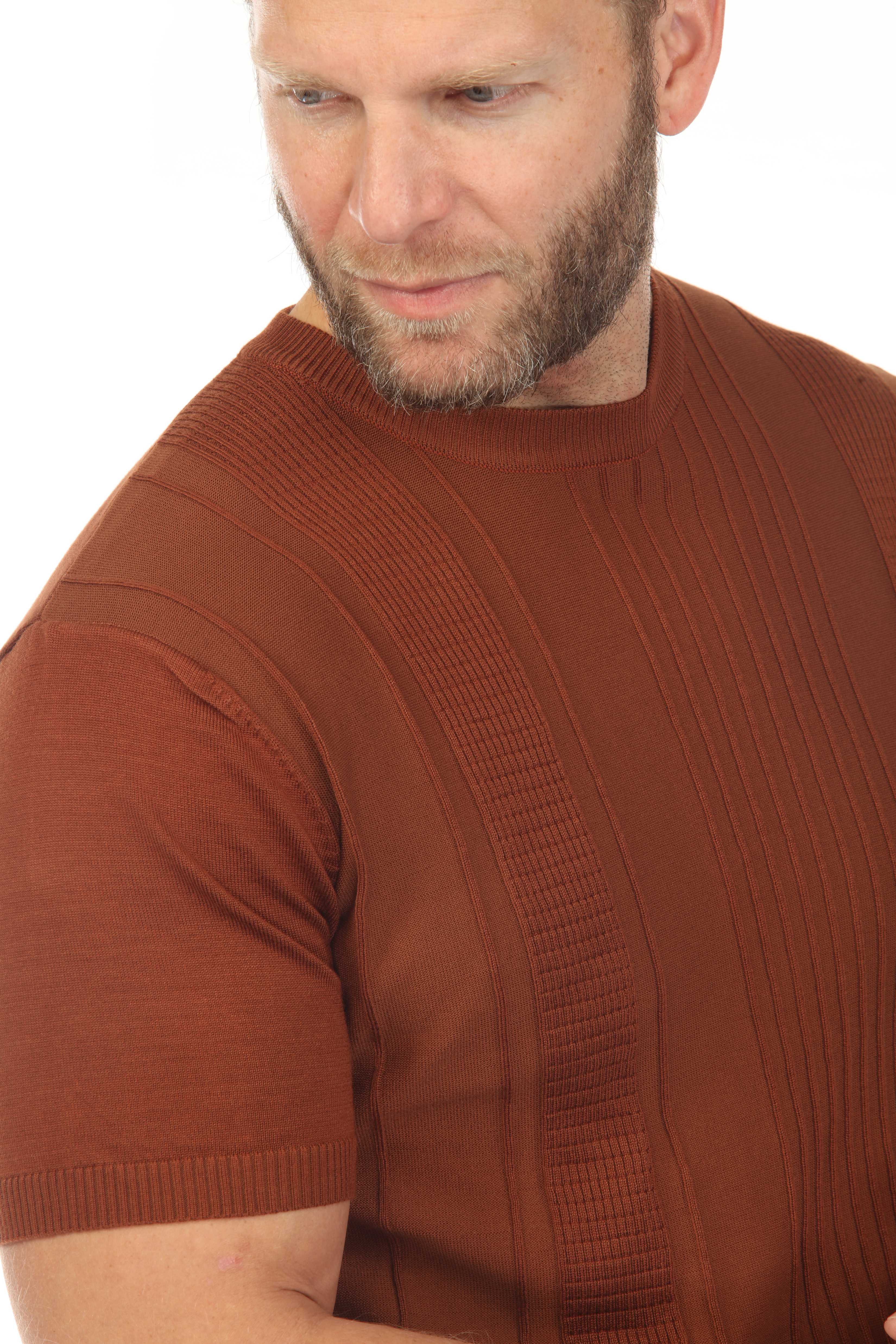 Men's Stylish Premium Knit Textured T-Shirt