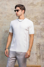 Men's Stylish Premium Knit Textured T-Shirt