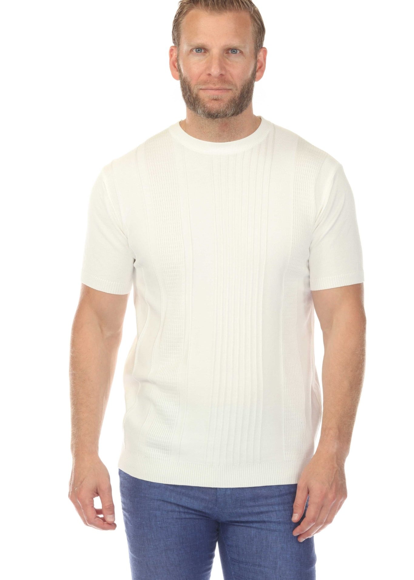 Men's Stylish Premium Knit Textured T-Shirt