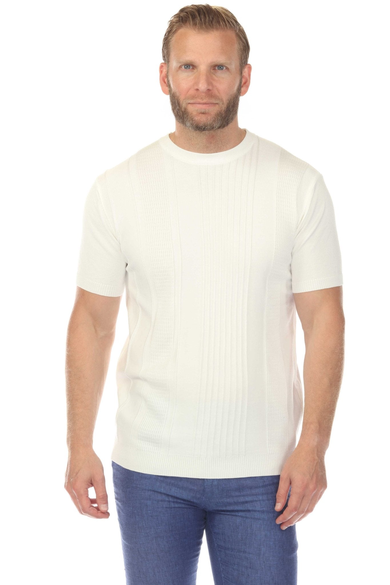 Men's Stylish Premium Knit Textured T-Shirt