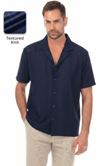 Textured Button Down Knit Shirt