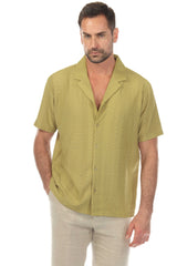 Polo elegante de primera calidad para hombre con moderno patrón de punto trenzado texturizado