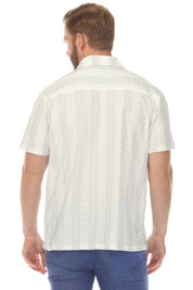 Men's Riviera Textured Button Down Knit Shirt