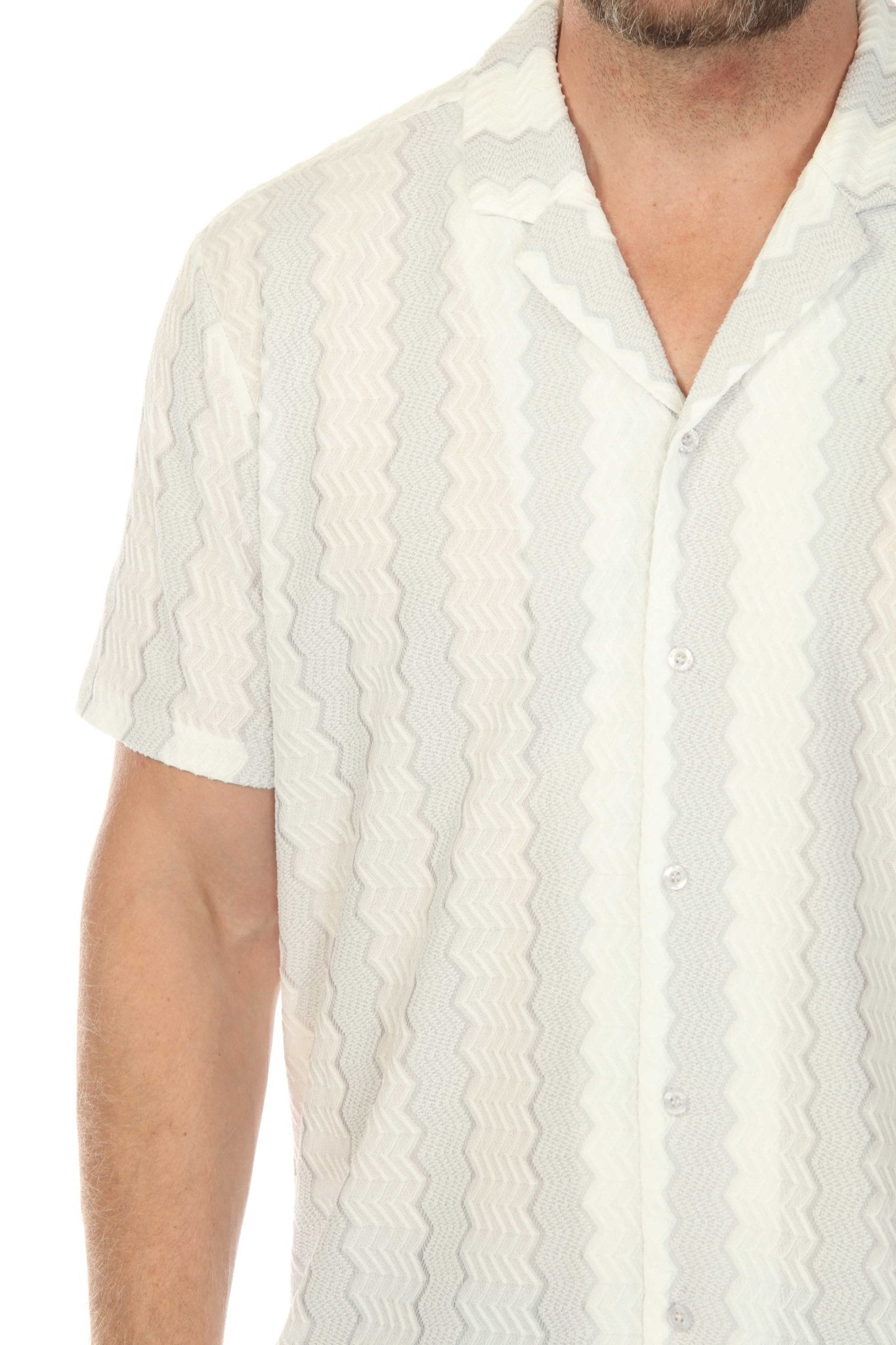 Men's Riviera Textured Button Down Knit Shirt