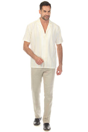 Men's Riviera Textured Button Down Knit Shirt